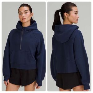 lululemon athletica | Tops | Lululemon Scuba Oversized Halfzip Hoodie Night  Sea Size Ml | Poshmark